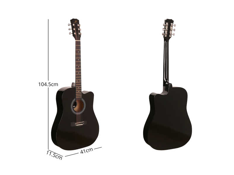 DS 41'' Acoustic Guitar Black Color