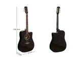 DS 41'' Acoustic Guitar Black Color