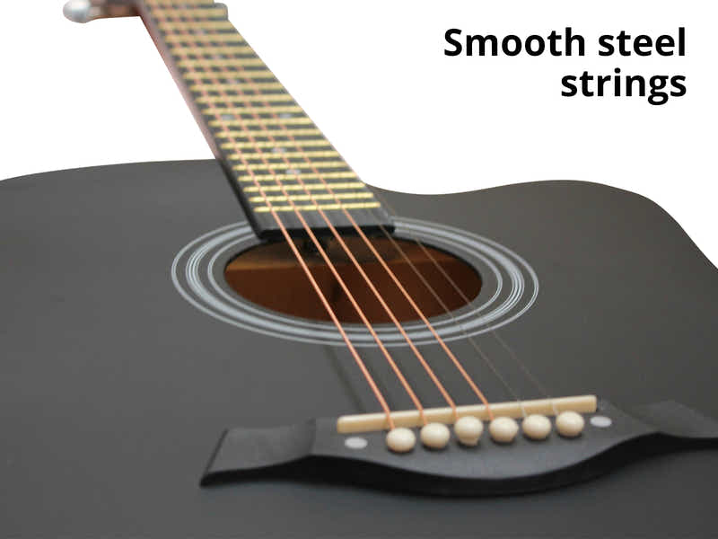 DS 41'' Acoustic Guitar Black Color