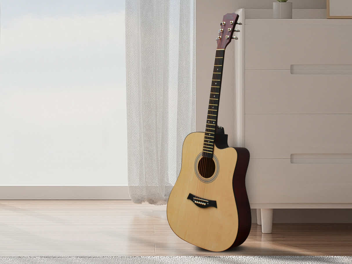 41'' Acoustic Guitar - Natural Wood