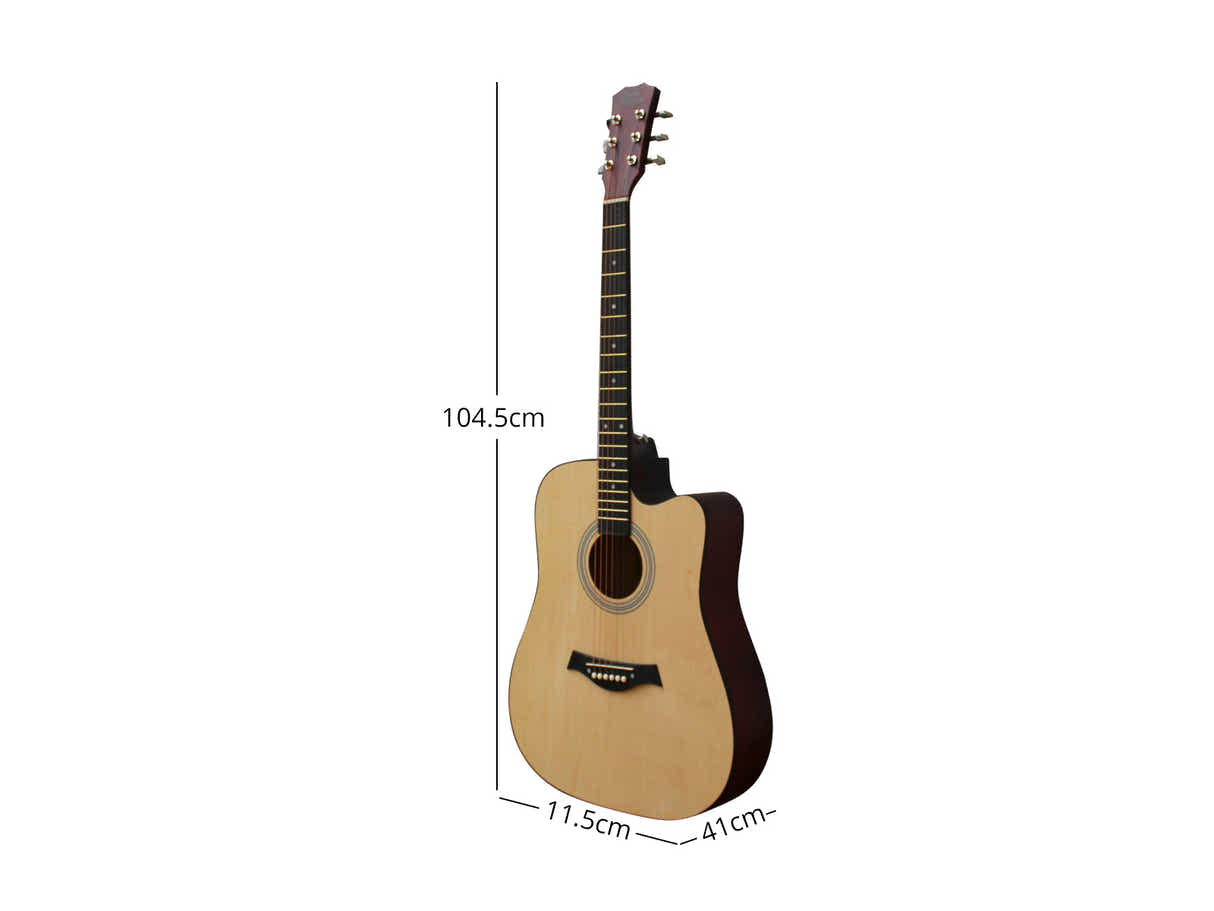 41'' Acoustic Guitar - Natural Wood