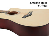 41'' Acoustic Guitar Natural Wood Color