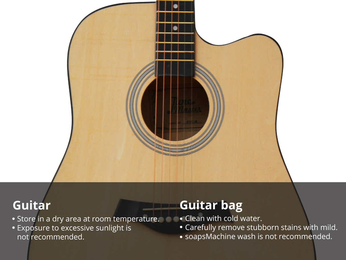 41'' Acoustic Guitar - Natural Wood