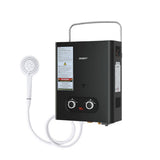 Portable Gas Water Heater LPG-powered System Black