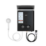Portable Gas Water Heater LPG-powered System Black