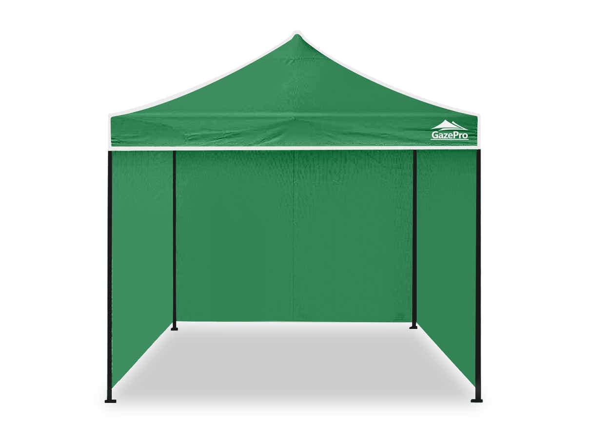 Gazebo with Silver-Coated Roof 3m x 3m - Green