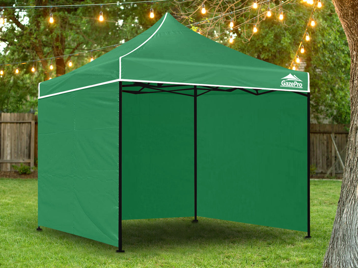 Gazebo Silver coated roof 3x3m Green