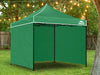 Gazebo Silver coated roof 3x3m Green
