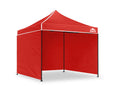 Gazebo with Silver-Coated Roof 3m x 3m - Red