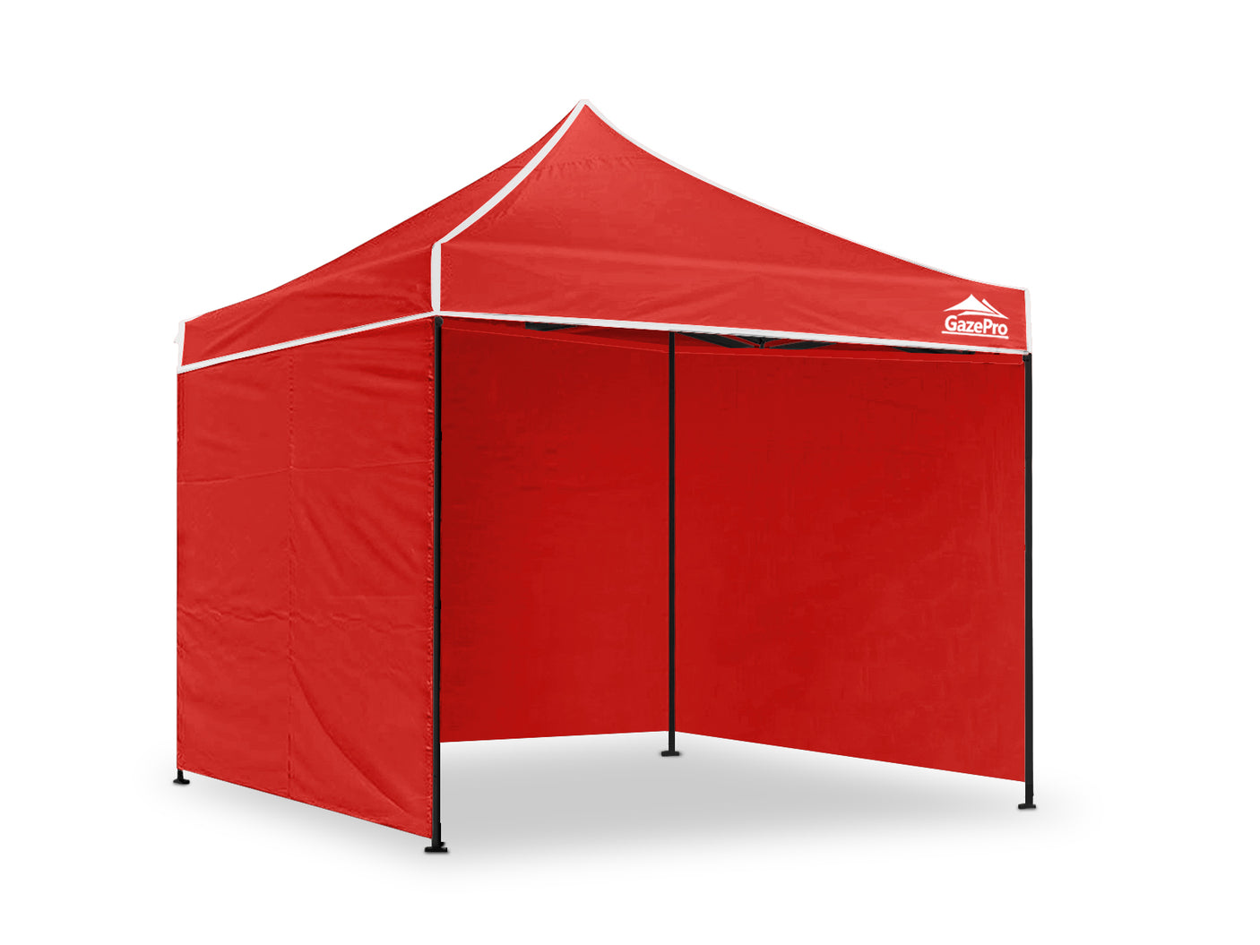 Gazebo Silver coated roof 3x3m Red