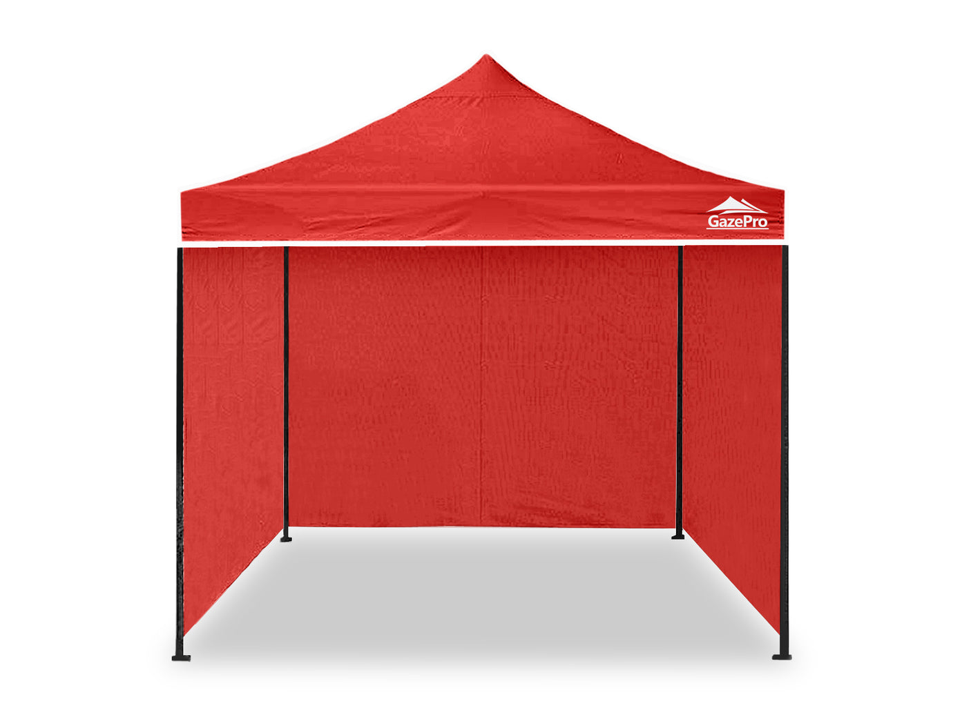 Gazebo Silver coated roof 3x3m Red