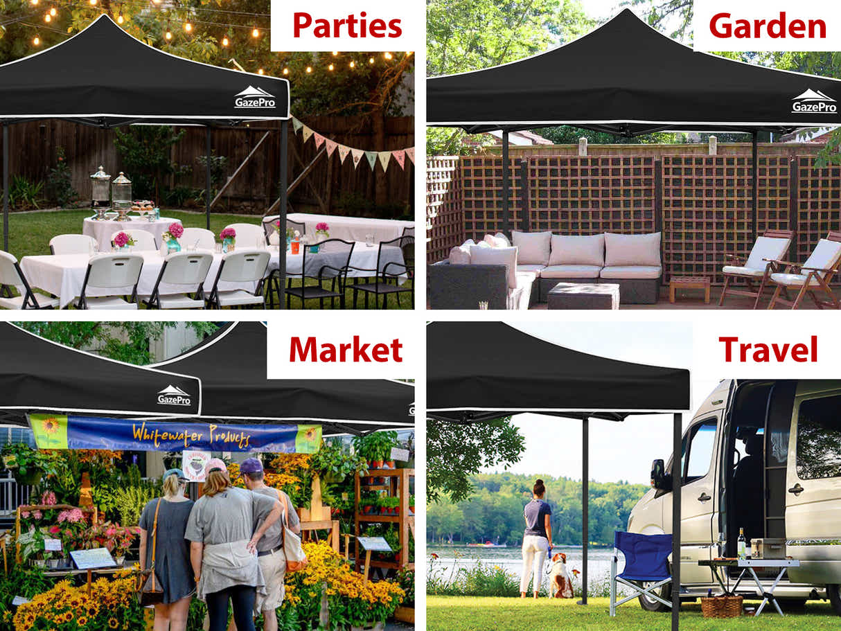 Gazebo with Silver-Coated Roof 3m x 3m - Blue