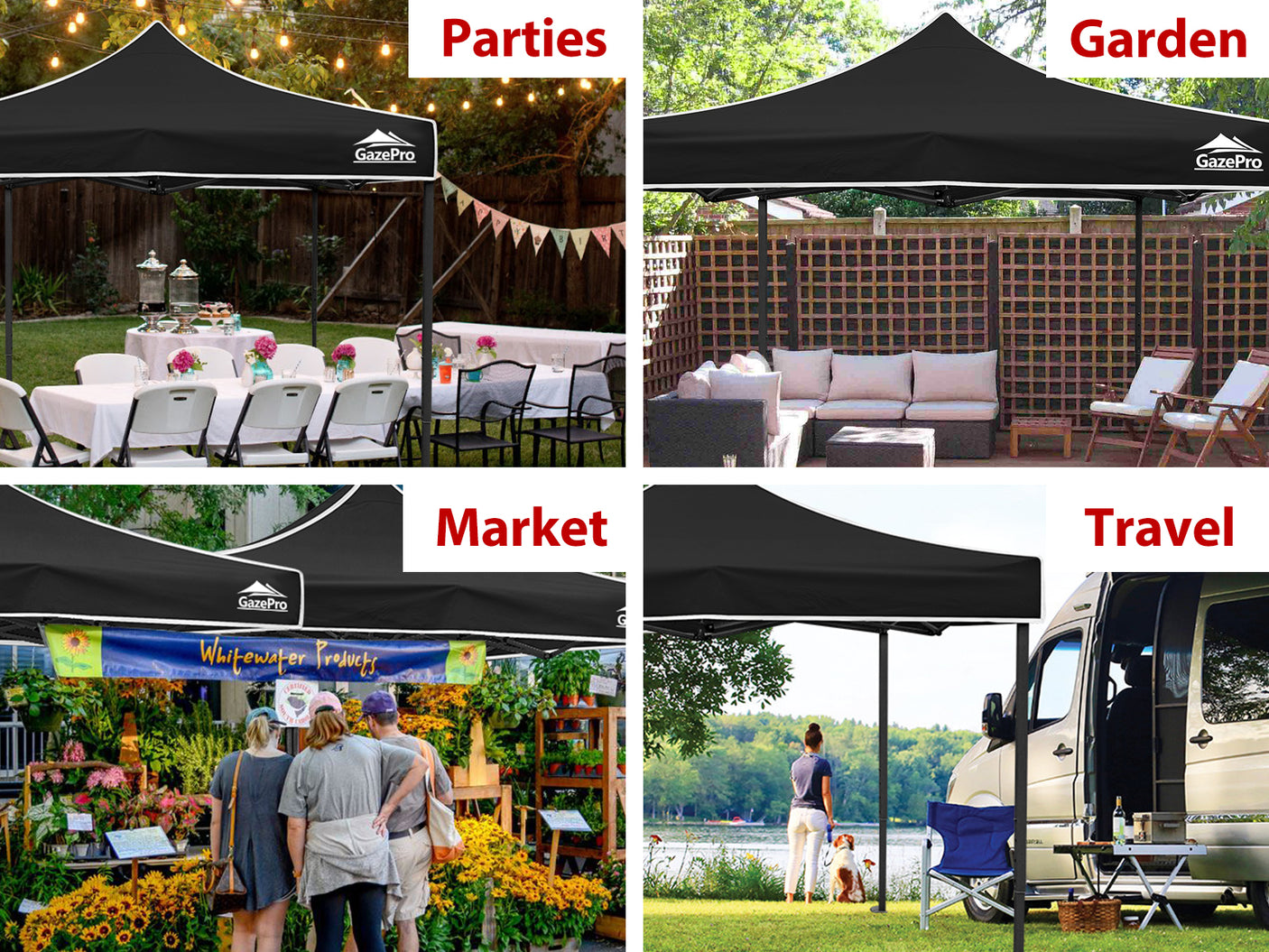 Gazebo Silver coated roof 3x3m Green