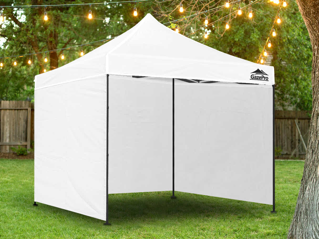 Gazebo with Silver-Coated Roof 3m x 3m - White
