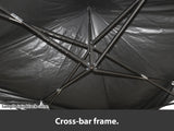 Gazebo with Silver-Coated Roof 3m x 3m - White