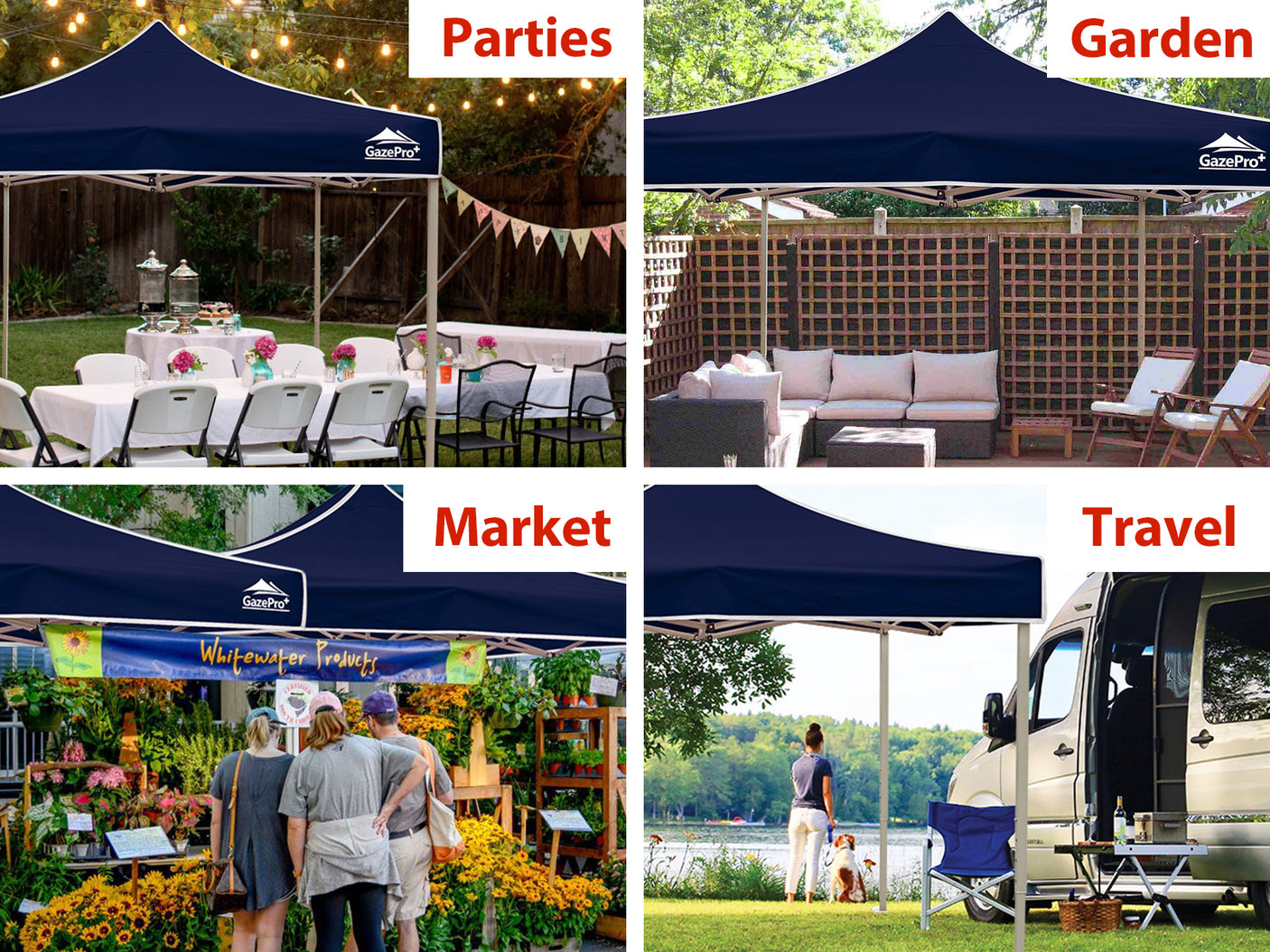 Gazebo C 3X3M Heavy Duty navy
