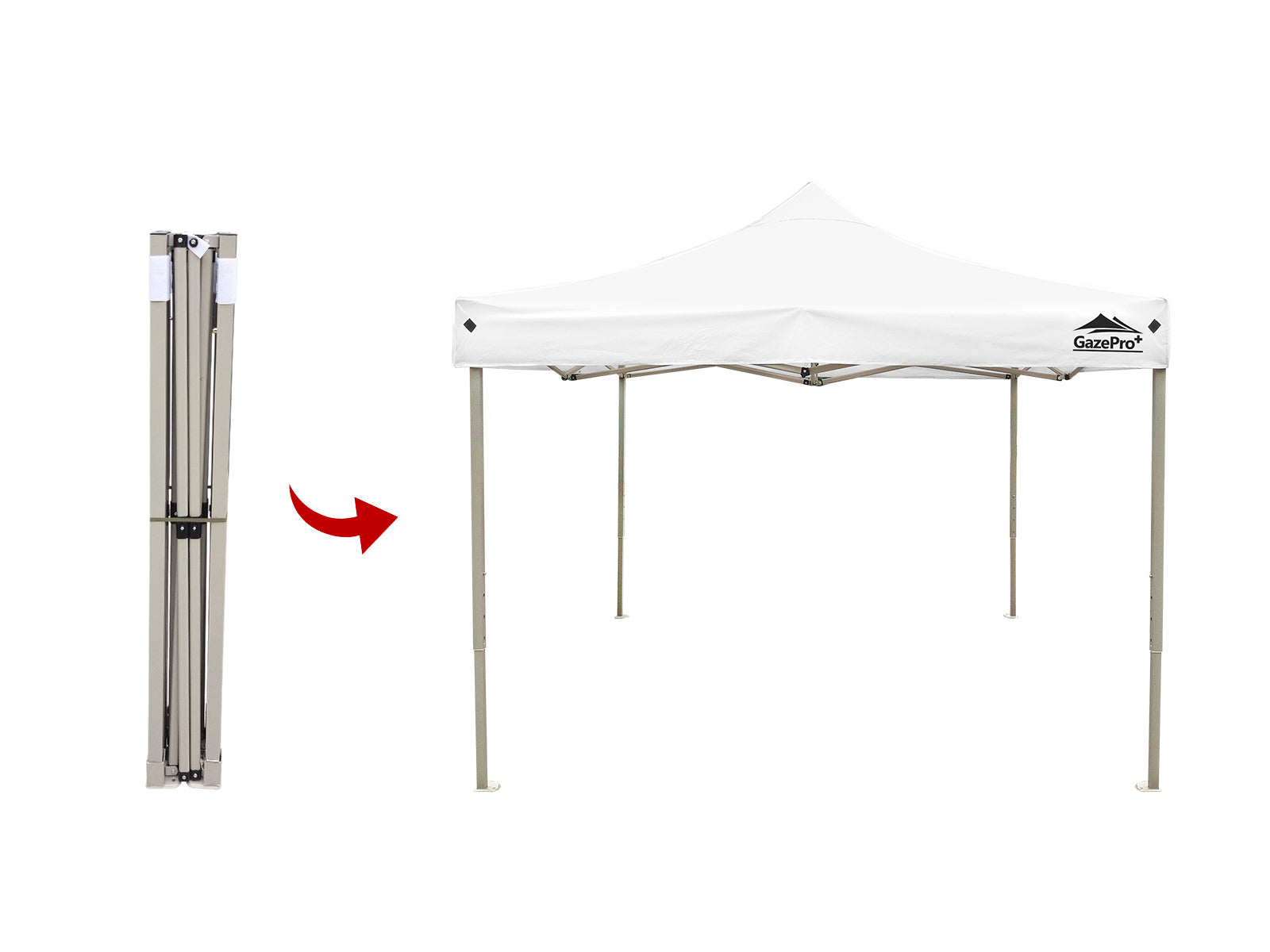 Gazebo C 3X3M Heavy Duty white