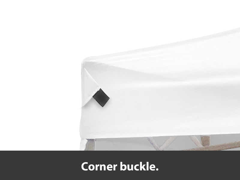 Heavy-Duty Gazebo 3m x 3m - White