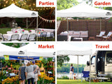 Gazebo C 3X3M Heavy Duty white