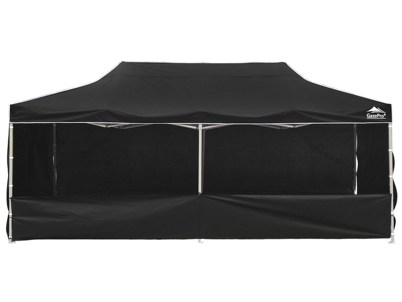 Heavy-Duty Gazebo 3m x 6m - Black