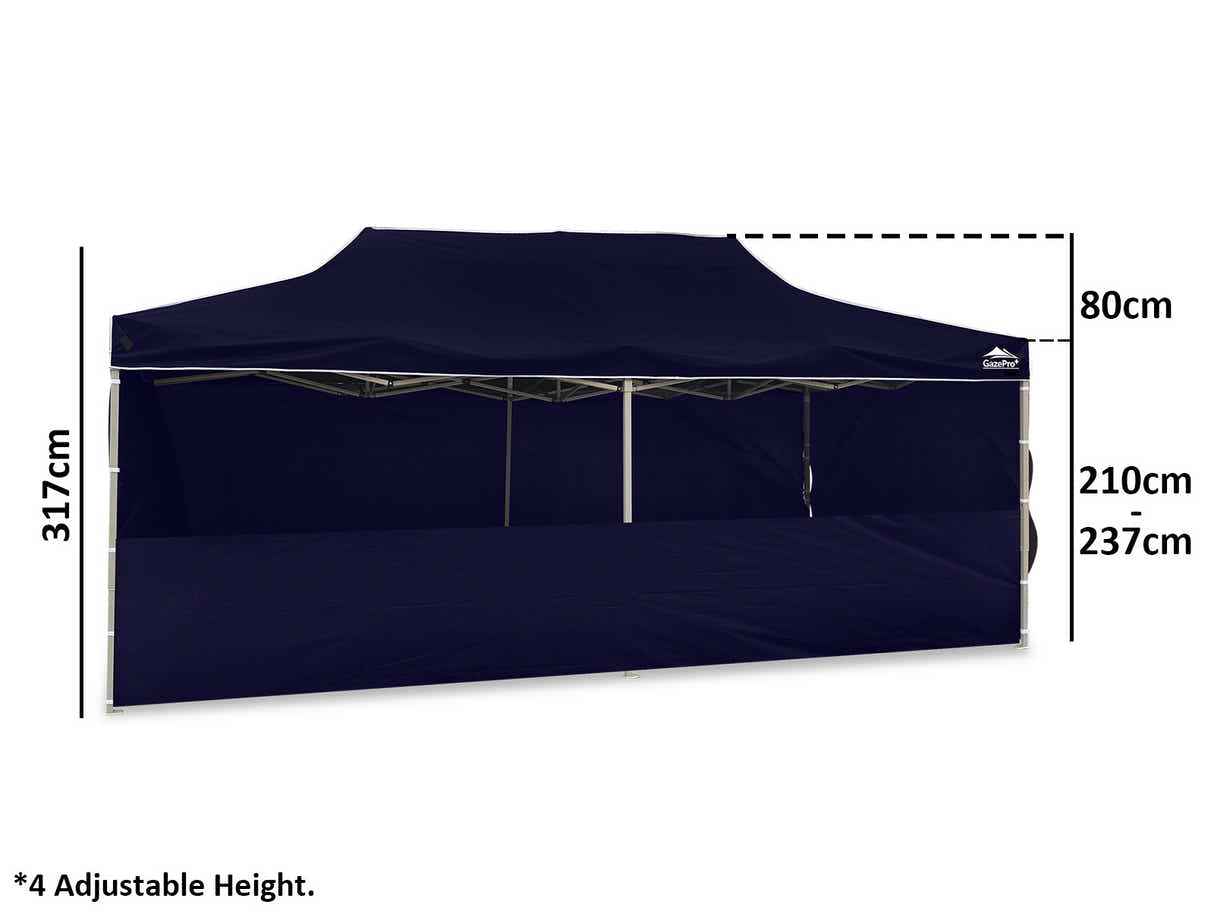 Heavy-Duty Gazebo 3m x 6m - Navy