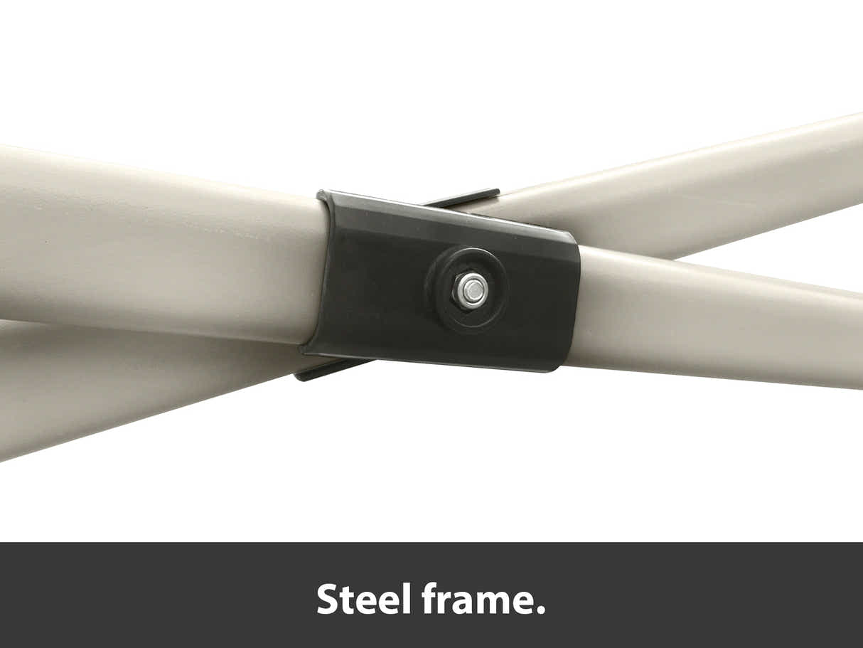 Heavy-Duty Gazebo 3m x 6m - Black