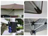 Gazebo Tent One Push coffee & Khaki