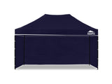 Gazebo Silver coated roof 3x4.5M Navy