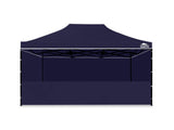 Gazebo Silver coated roof 3x4.5M Navy