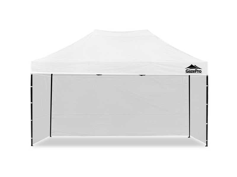 Gazebo with Silver-Coated Roof 3m x 4.5m - White