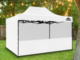 Gazebo Silver coated roof 3x4.5M White