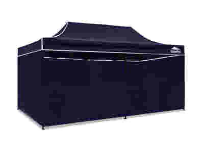 DS Gazebo with Silver-Coated Roof 3m x 6m - Navy