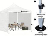 Gazebo D HEX 3x3m set WHITE with bonus wheel bag