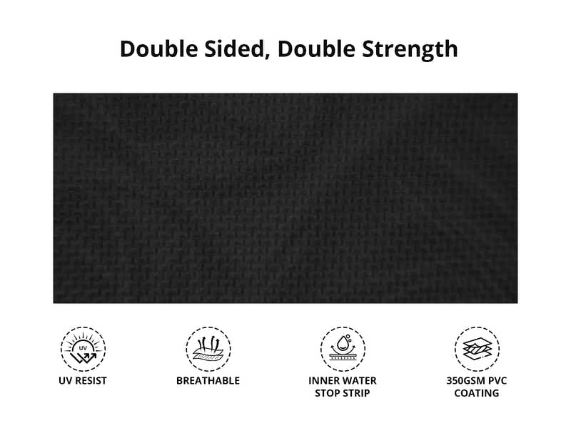 Gazebo D HEX 3x6m set BLACK with bonus wheel bag