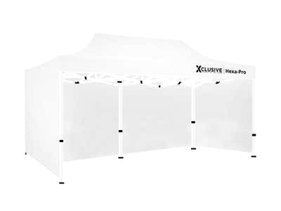 DS Xclusive Gazebo D HEX 3x6m WHITE