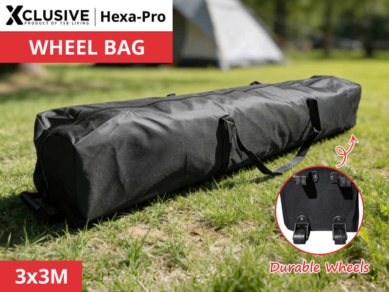 Xclusive Gazebo D Wheel bag HEX 3x3m