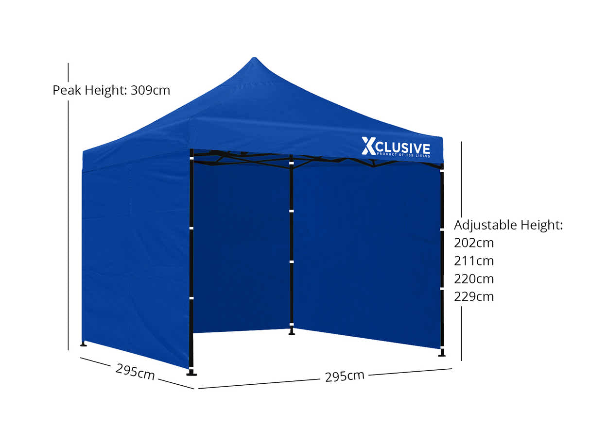 Xclusive Gazebo with Carry Bag 3m x 3m - Blue