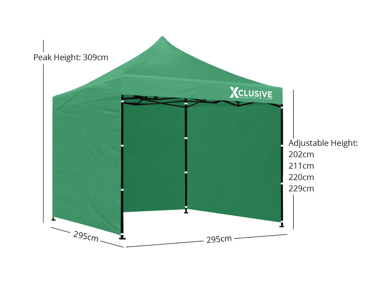 DS Gazebo D Exclusive 3x3m GREEN