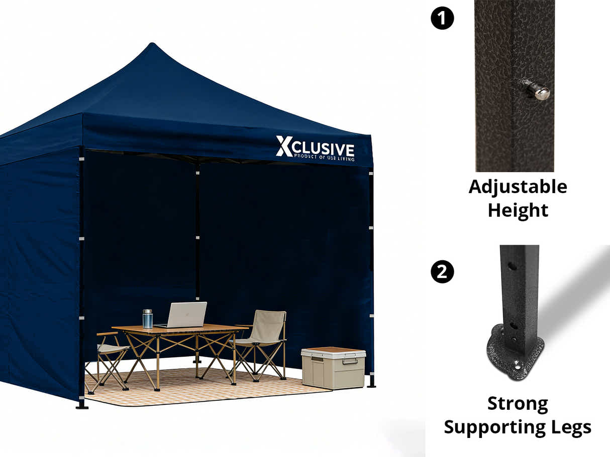 Xclusive Gazebo with Carry Bag 3m x 3m - Navy