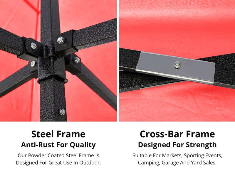 DS Gazebo D Exclusive 3x3m RED