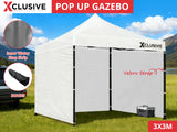 Xclusive Gazebo D 3x3m WHITE with bonus carry bag