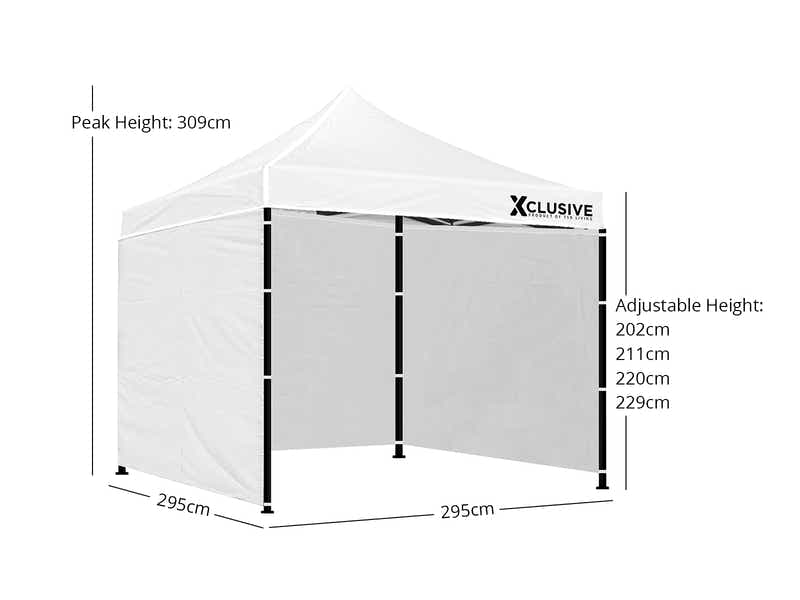 DS Gazebo D Exclusive 3x3m WHITE