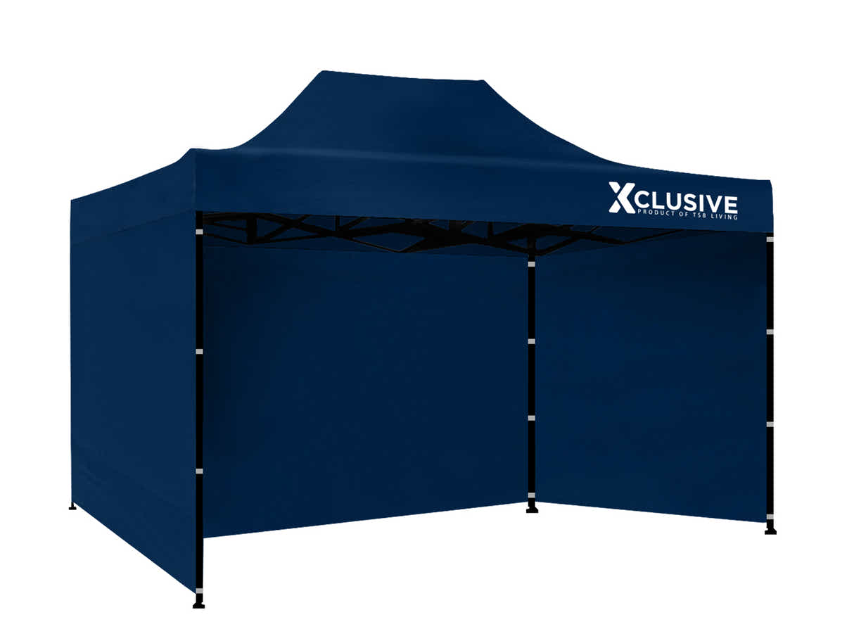 DS Xclusive Gazebo D 3x4.5m NAVY with bonus carry bag