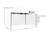 Xclusive Gazebo D 3x4.5m WHITE