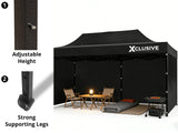 T Xclusive Gazebo D 3x6m BLACK