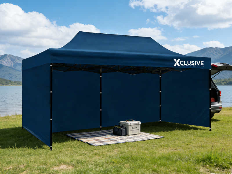 Xclusive Gazebo D 3x6m Navy