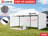 Xclusive Gazebo D 3x6m WHITE