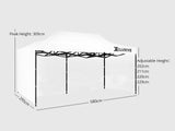 Xclusive Gazebo D 3x6m WHITE