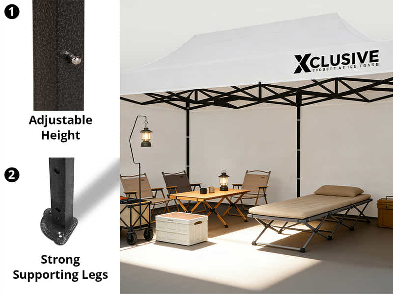 Xclusive Gazebo D 3x6m WHITE