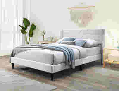 Galenia Bed Frame Beige - King